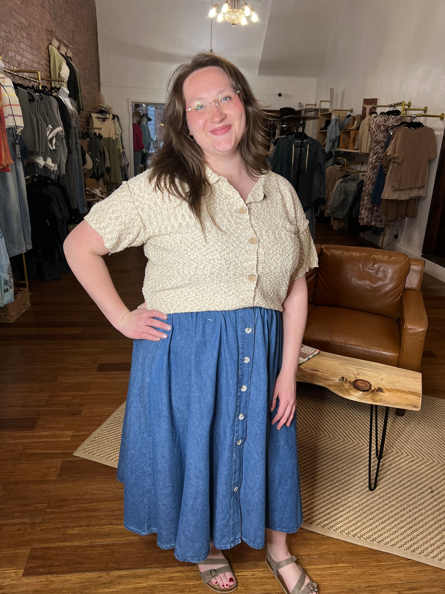 *Final Sale* WB Denim Skirt