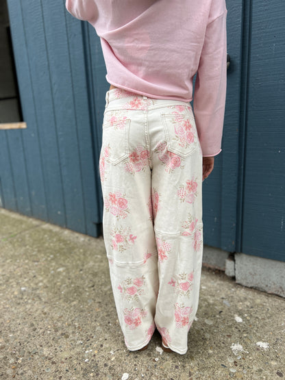 Romantic Daydream Floral Jeans