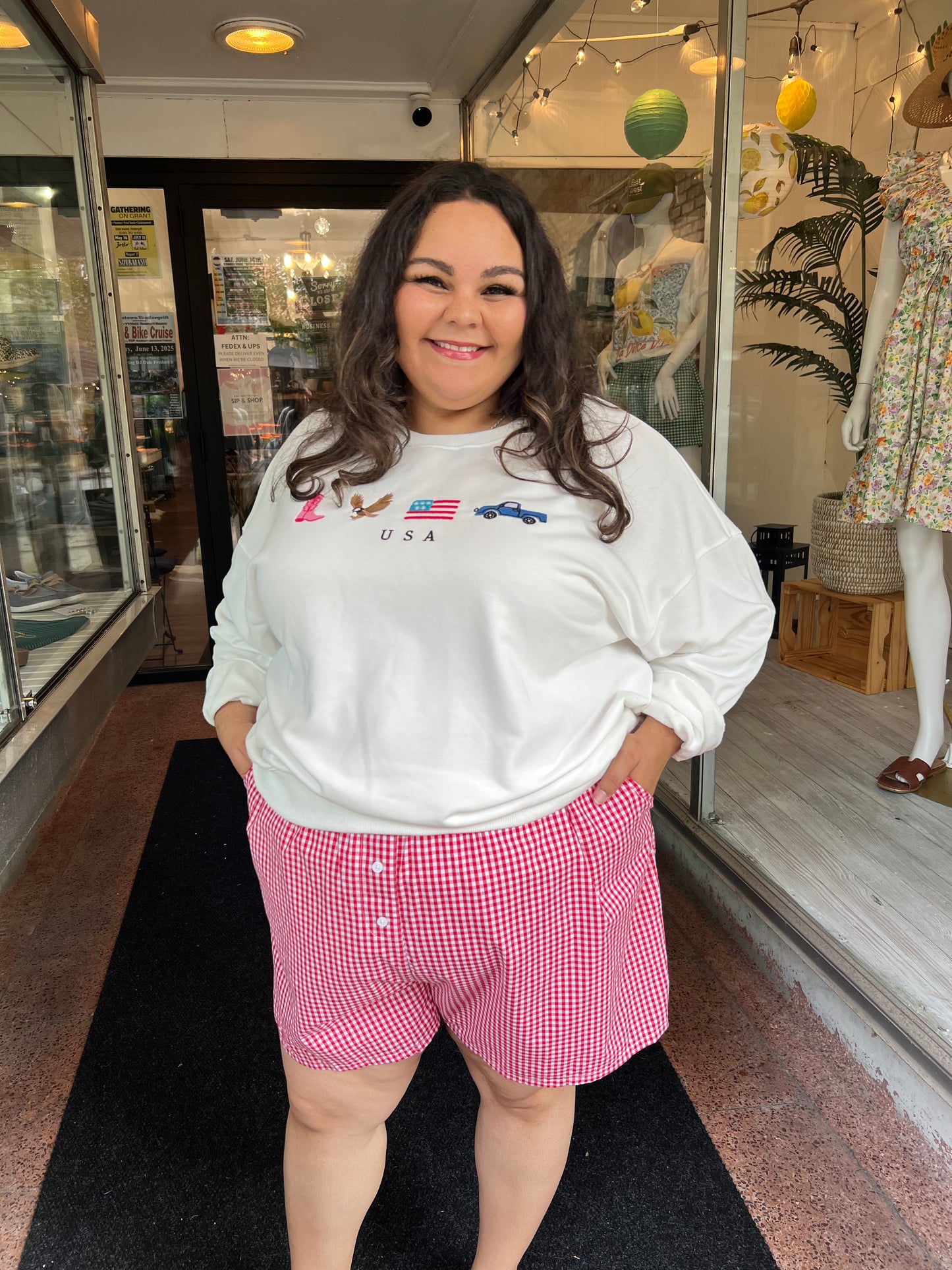 *Final Sale* USA Embroidered Sweatshirt