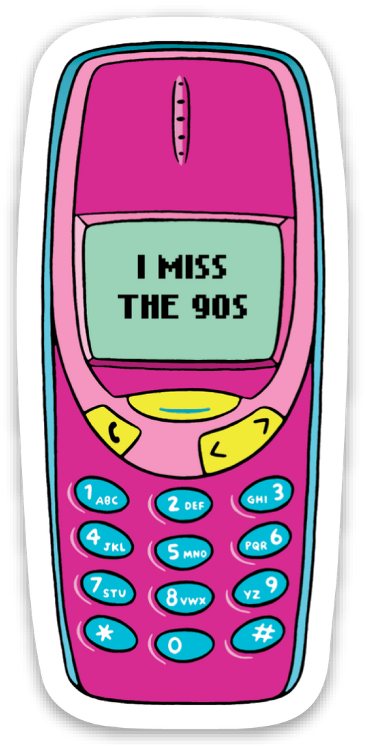 I Miss the 90's Die Cut Sticker