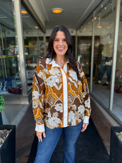 Retro Collared Blouse