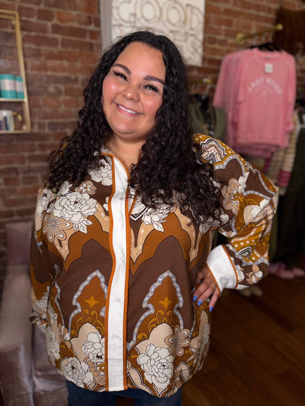 Retro Collared Blouse