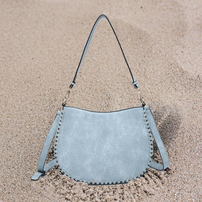 Raquel Whipstitch Trim Saddle Bag