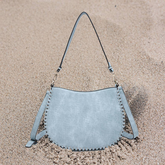 Raquel Whipstitch Trim Saddle Bag