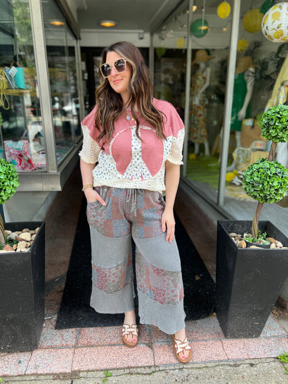 Feeling Better Patchwork Pants