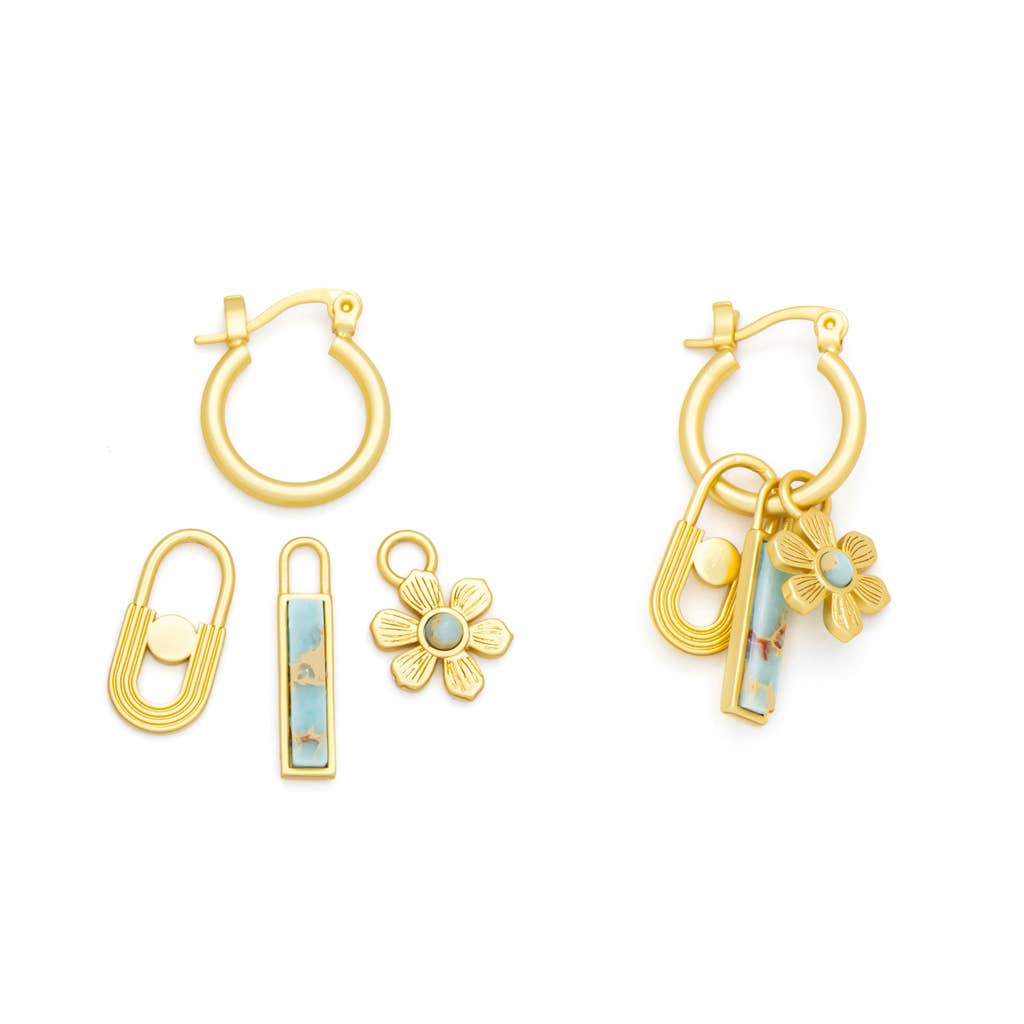 Interchangeable Charm Earring Set