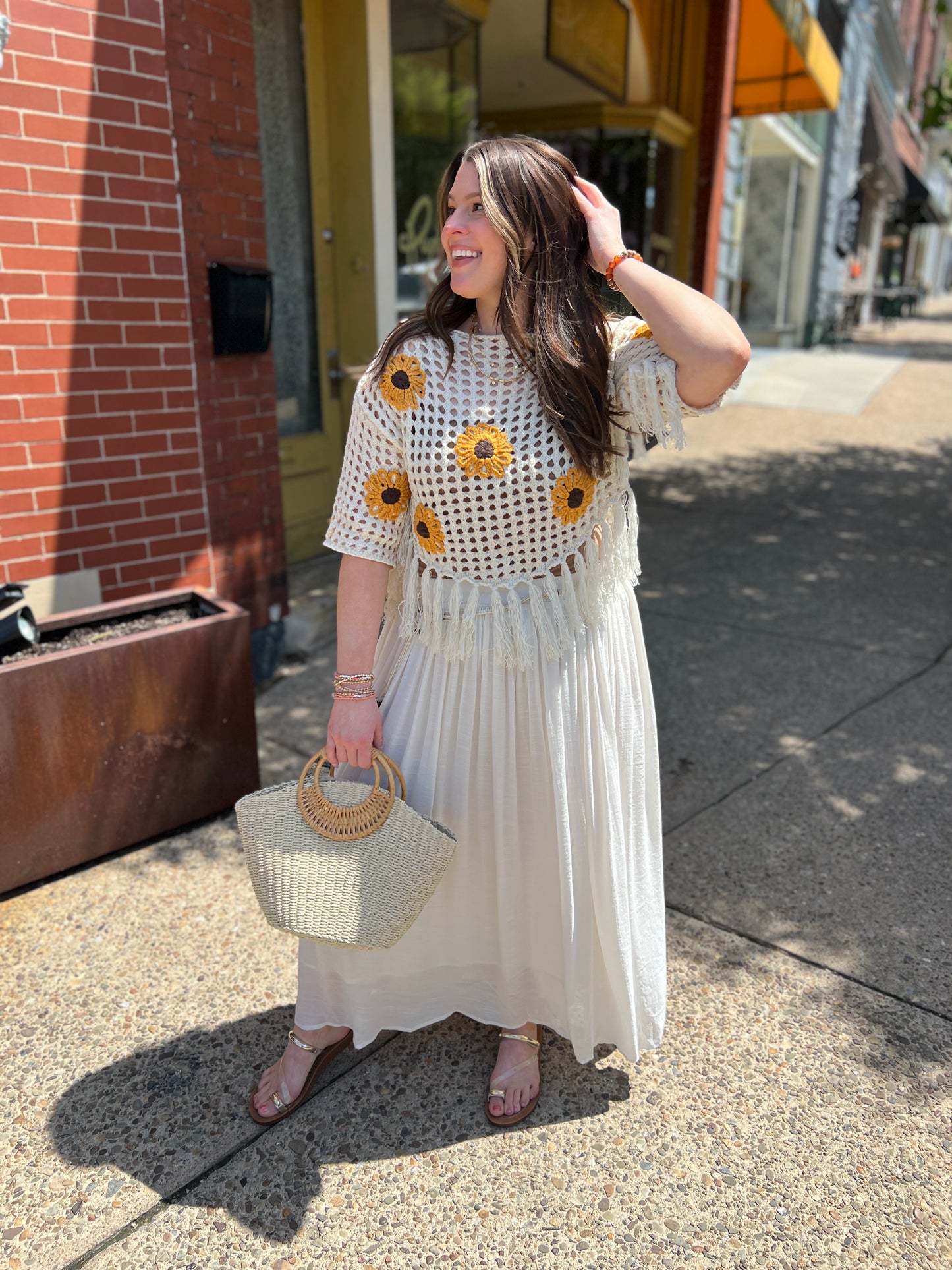 Boho Skirt with Rope Belt