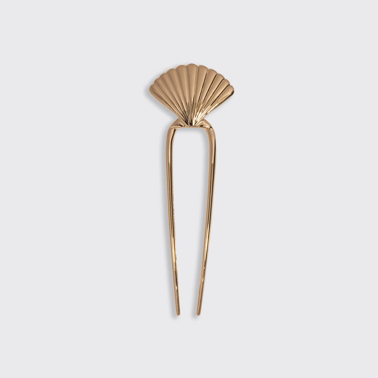 Gold Clam Shell Hair Pin