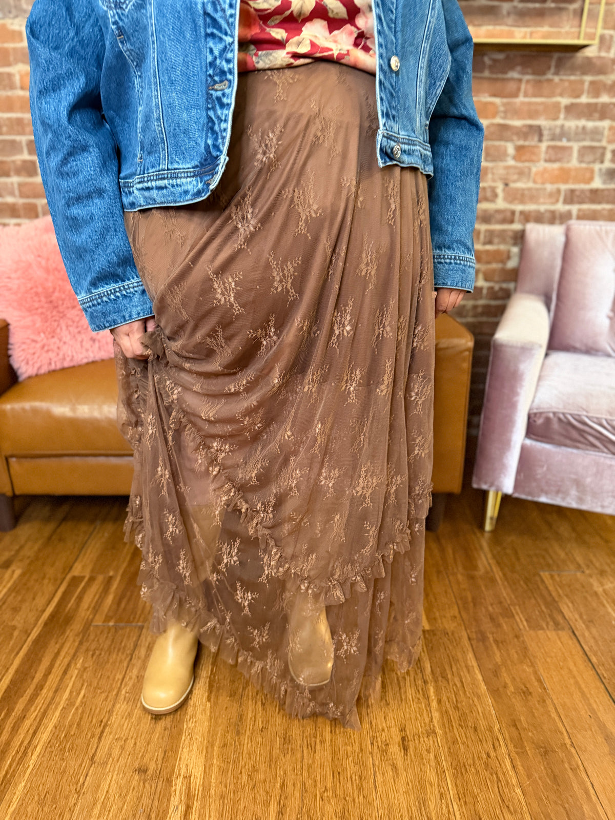 Wuthering Heights Lace Skirt