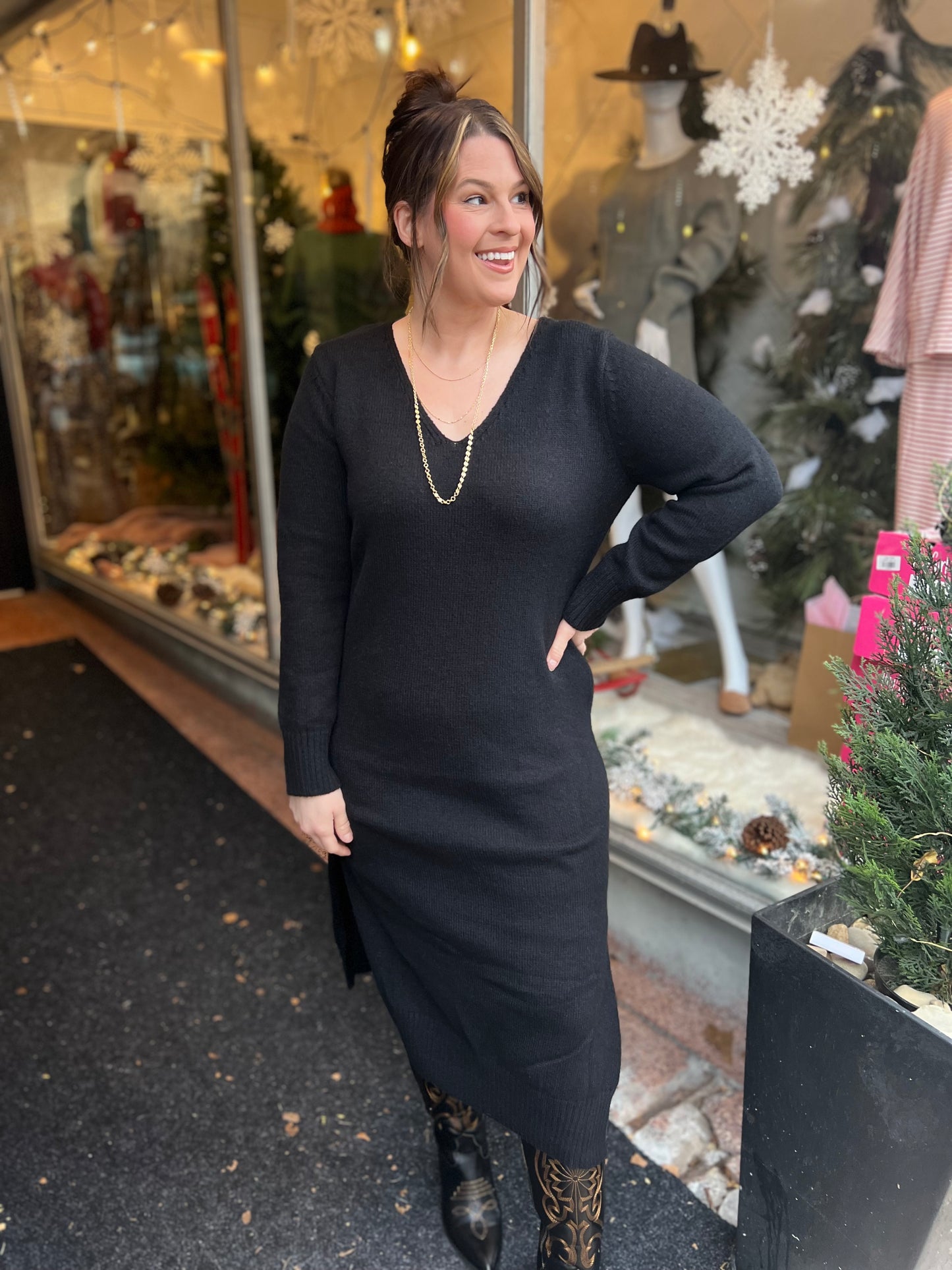 *Final Sale* So Chilly Sweater Dress
