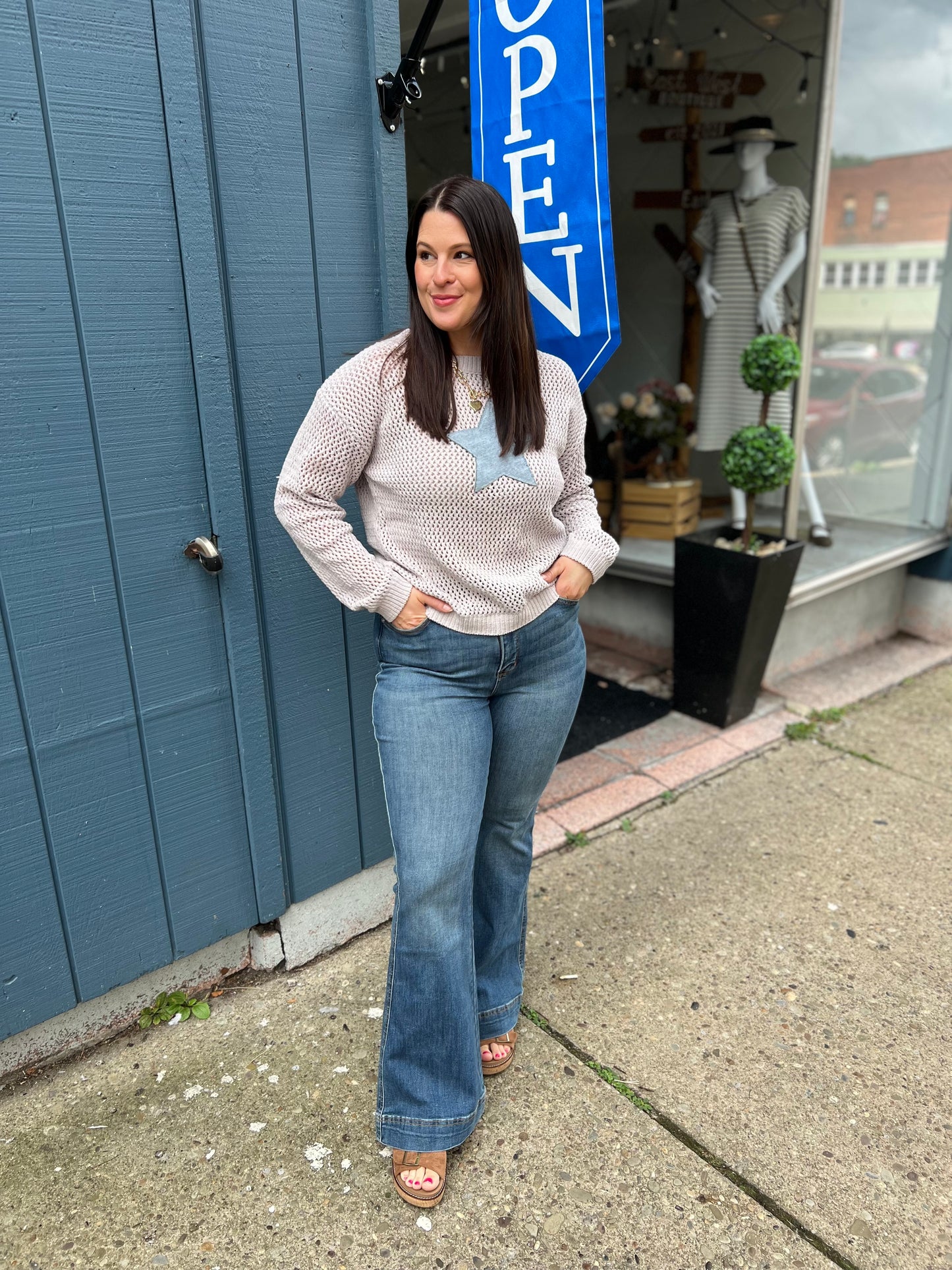 JB High Waisted Flare Jeans Petite
