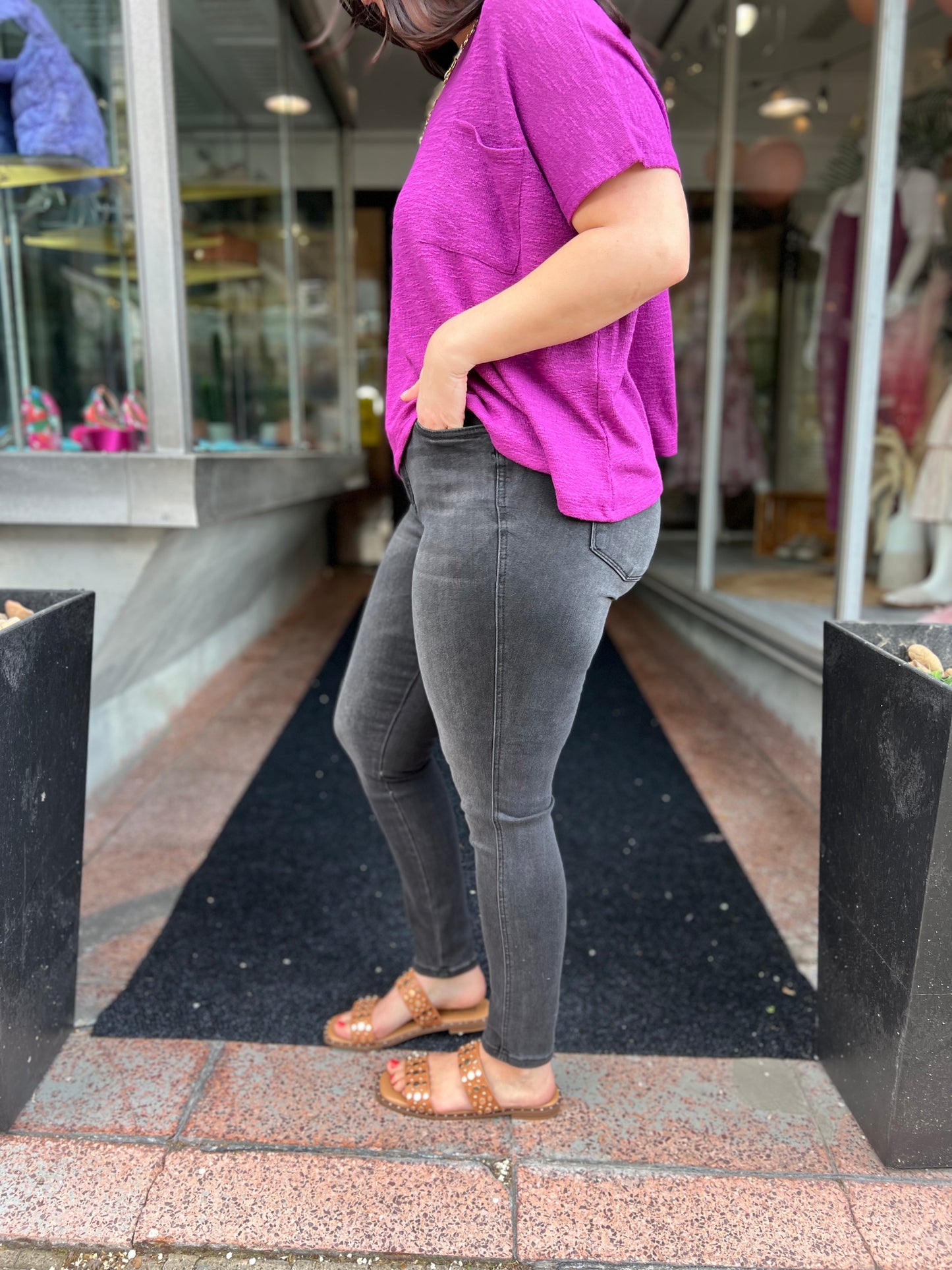 JB Black Midrise Skinnies