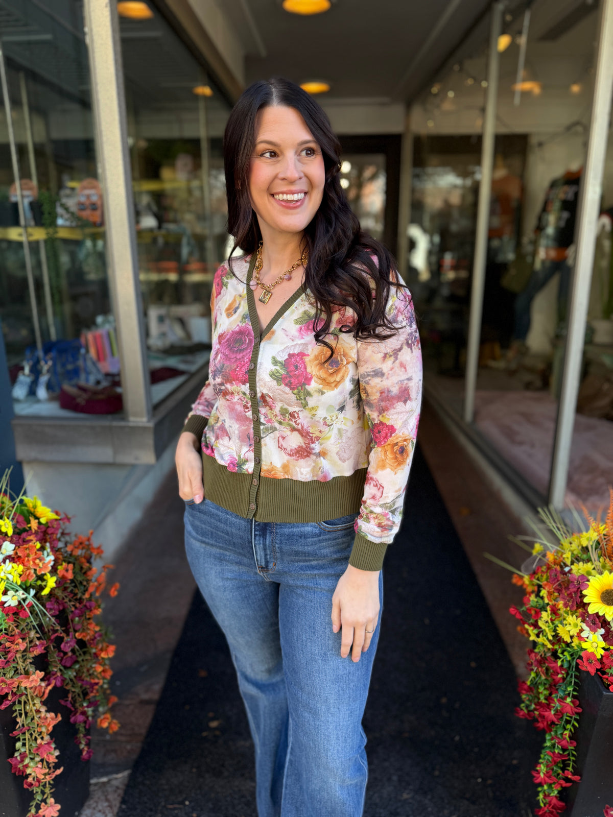 Forever Yours Floral Mesh Cardigan