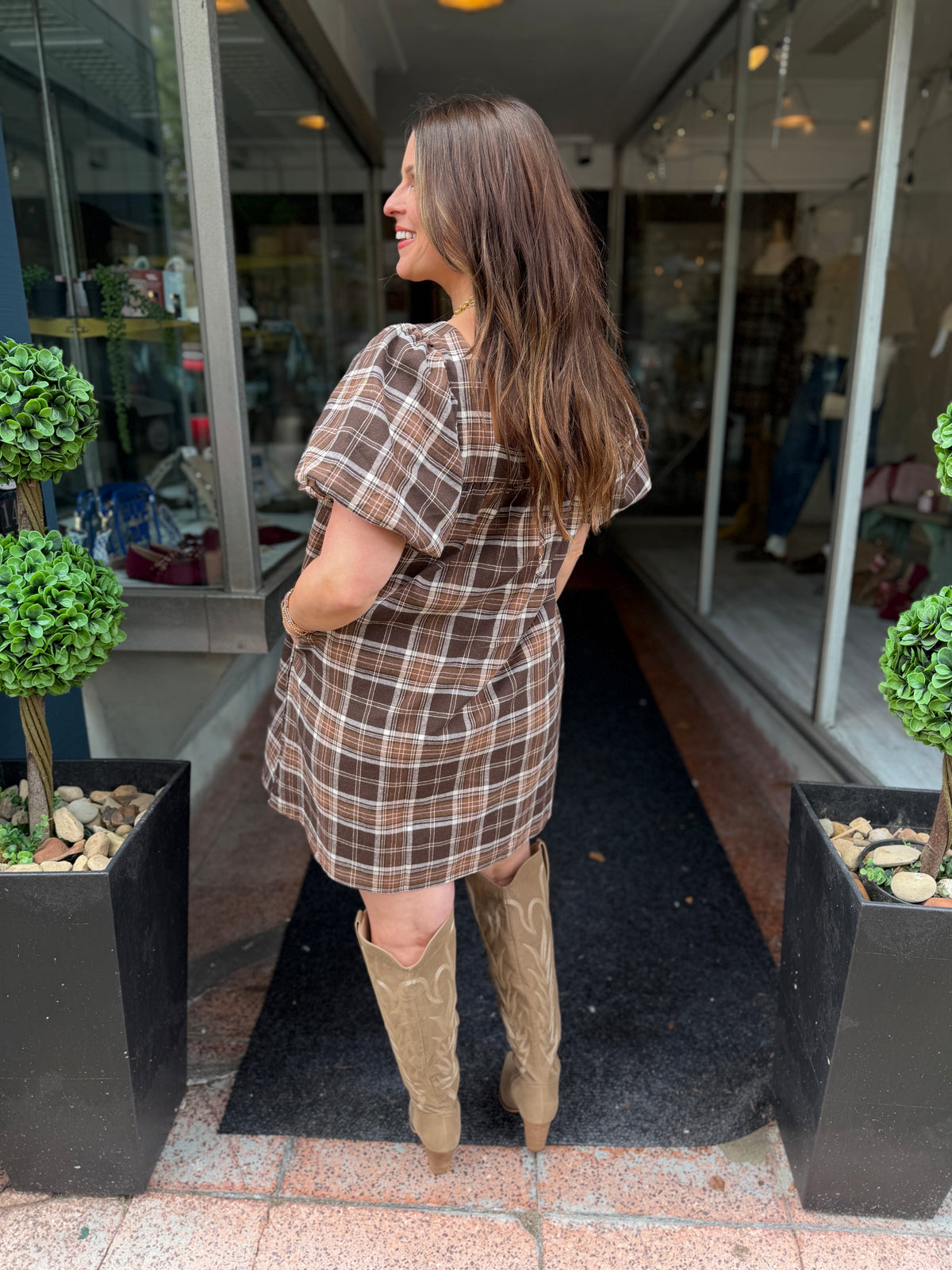 Dream In A Dream Plaid Dress