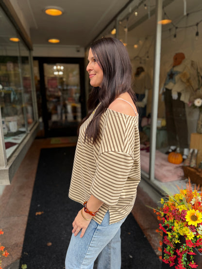 Roll With It Off-Shoulder Top