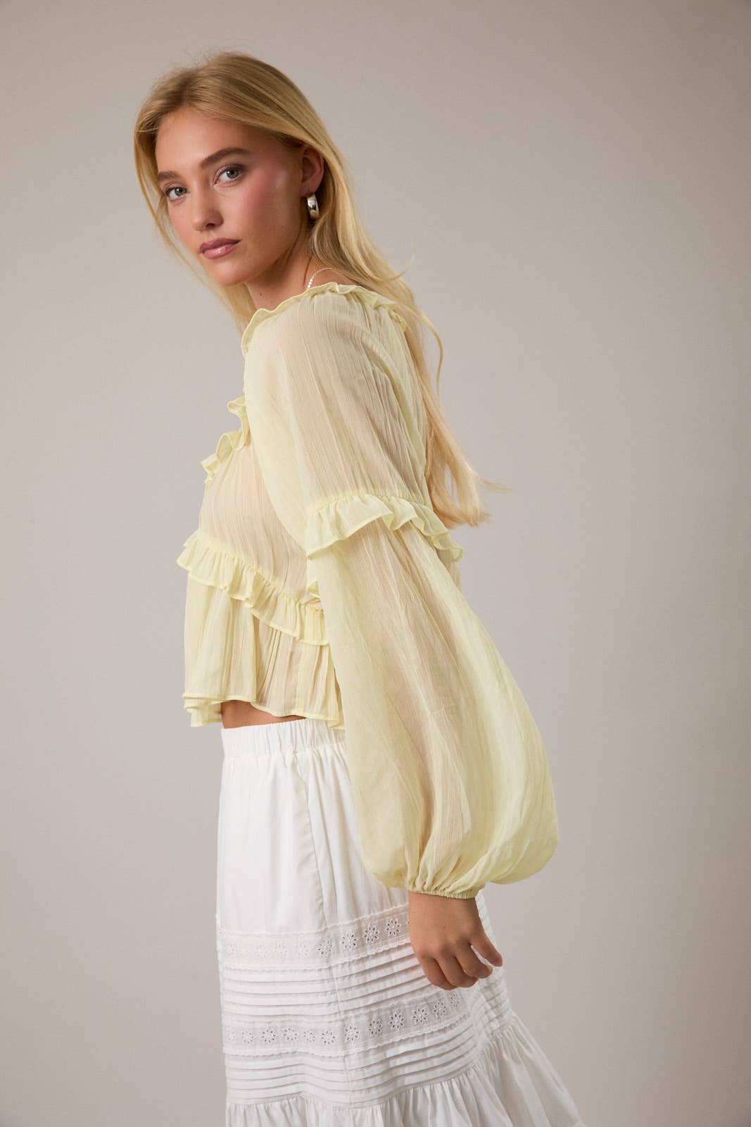 Levitating Ruffle Blouse
