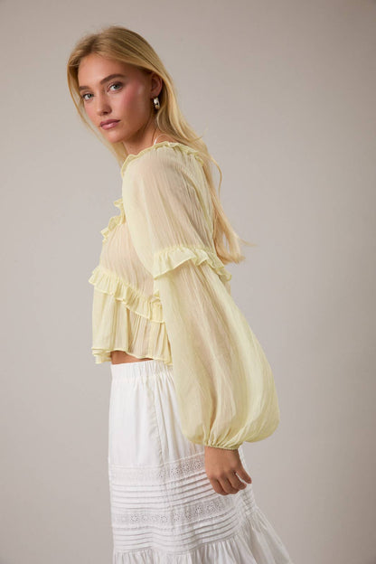 Levitating Ruffle Blouse