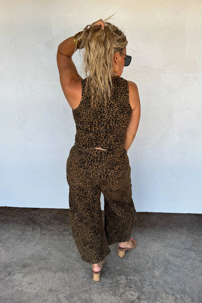 *Final Sale* Blakeley Bex Stretchy Cheetah Barrel Jeans