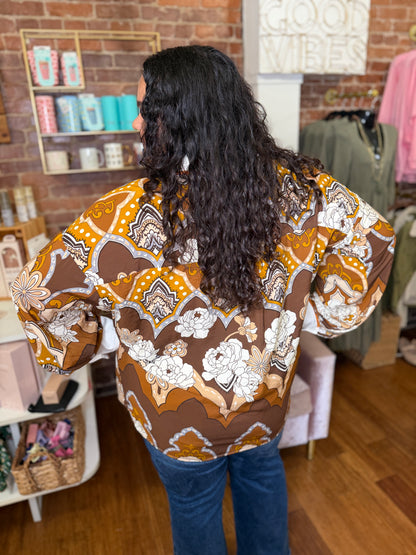 Retro Collared Blouse