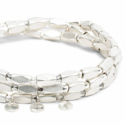 Silver Disc Metal Wrap