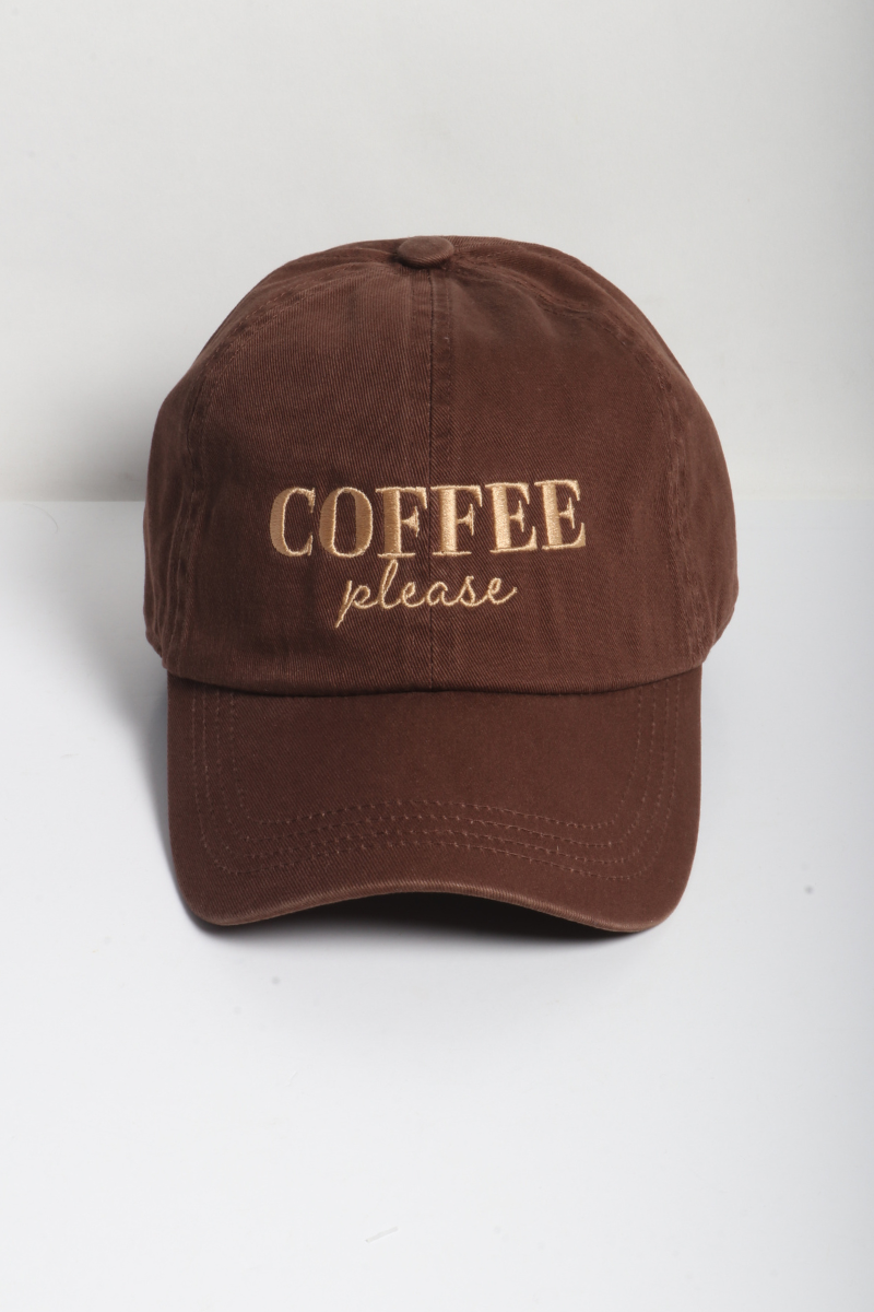 COFFEE PLEASE Baseball Cap