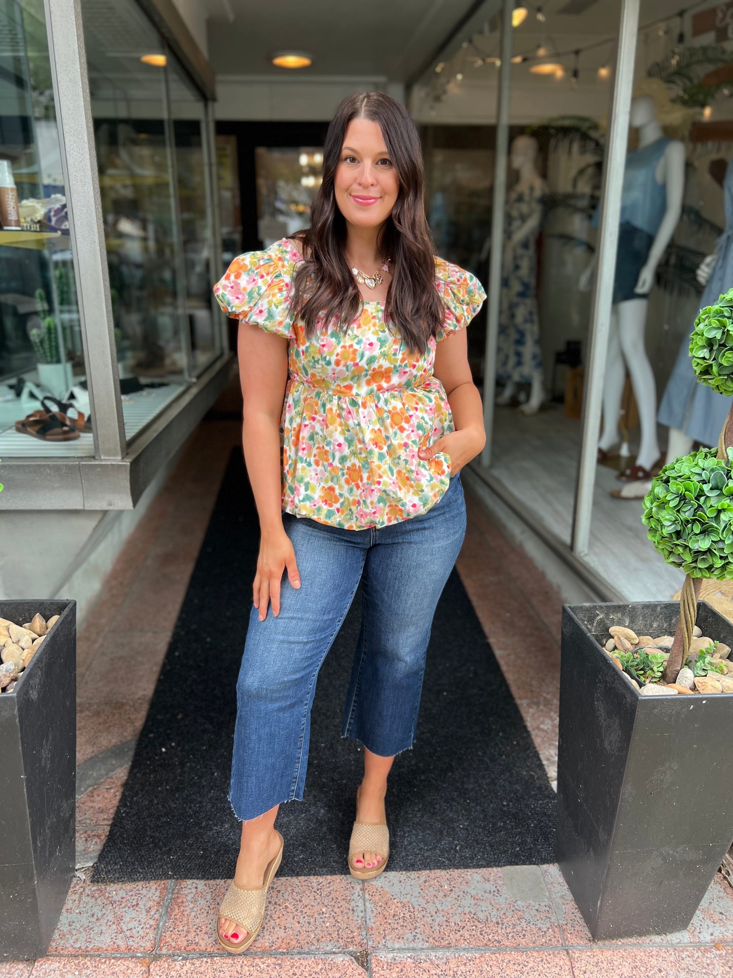 *Final Sale* JB Embroidered Pocket Crop Jeans
