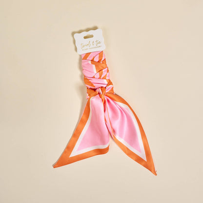 Sicily Stripes Pink Twirl & Tie Scarf