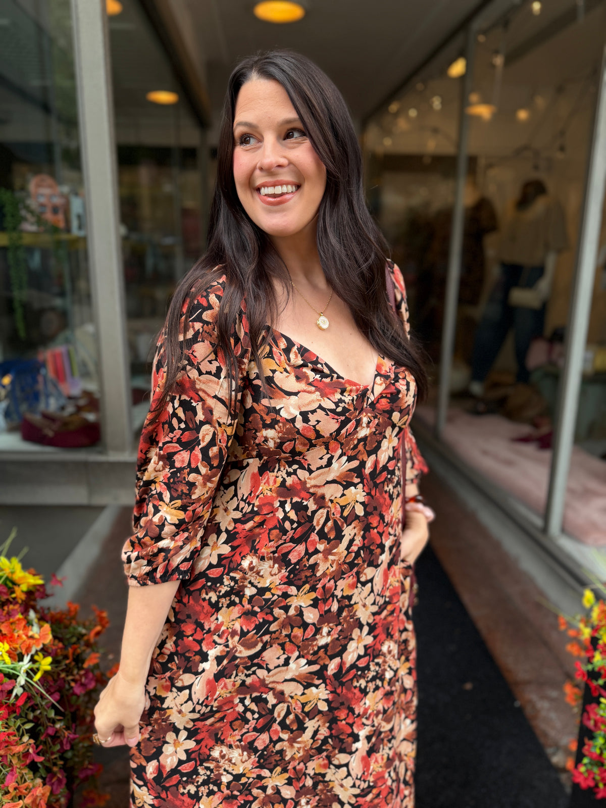 Sweet Flowers Midi Dress