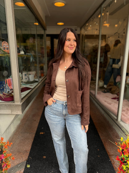 Now and Then Suede Jacket