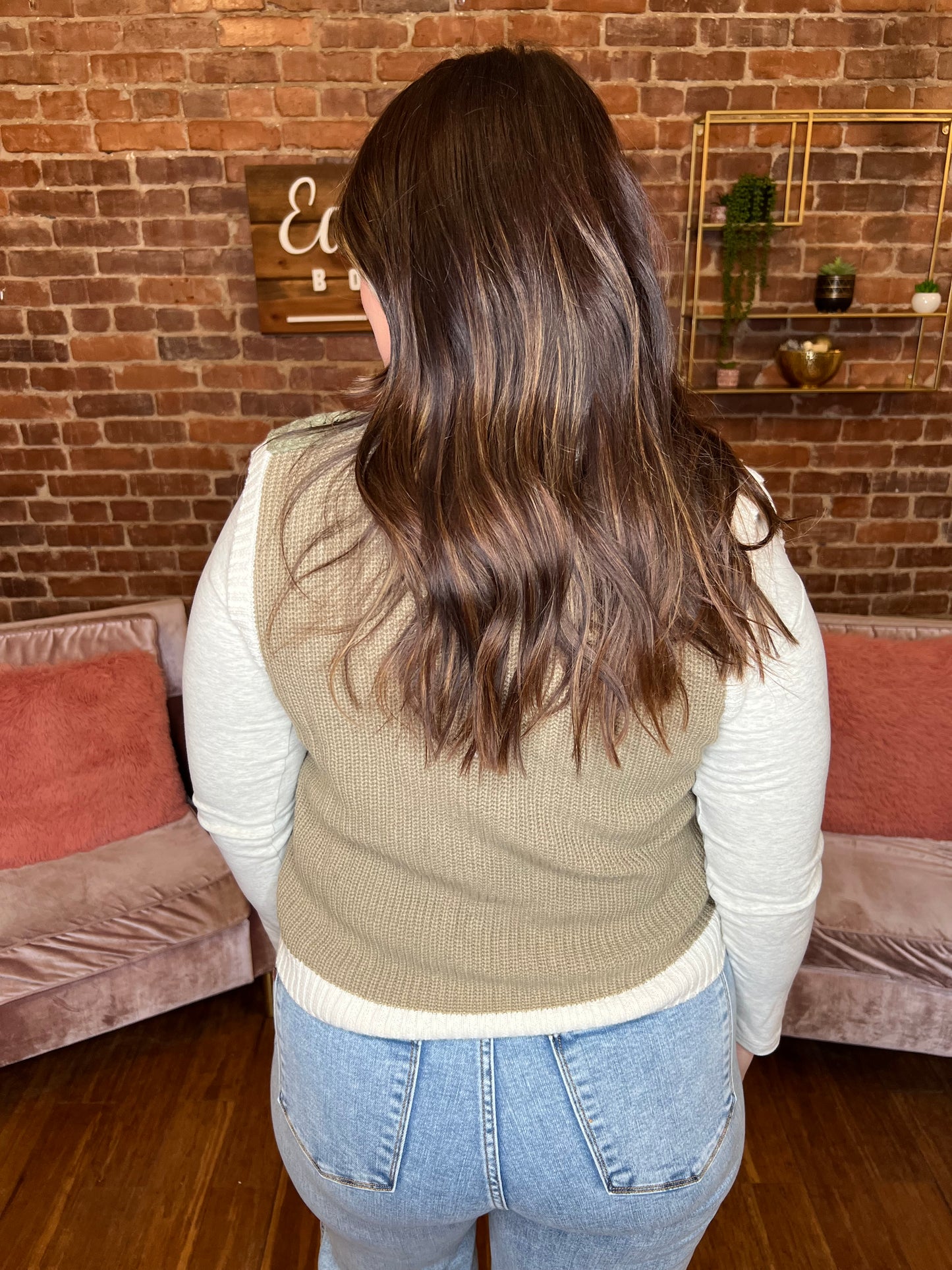 Meshing Around Sweater Vest