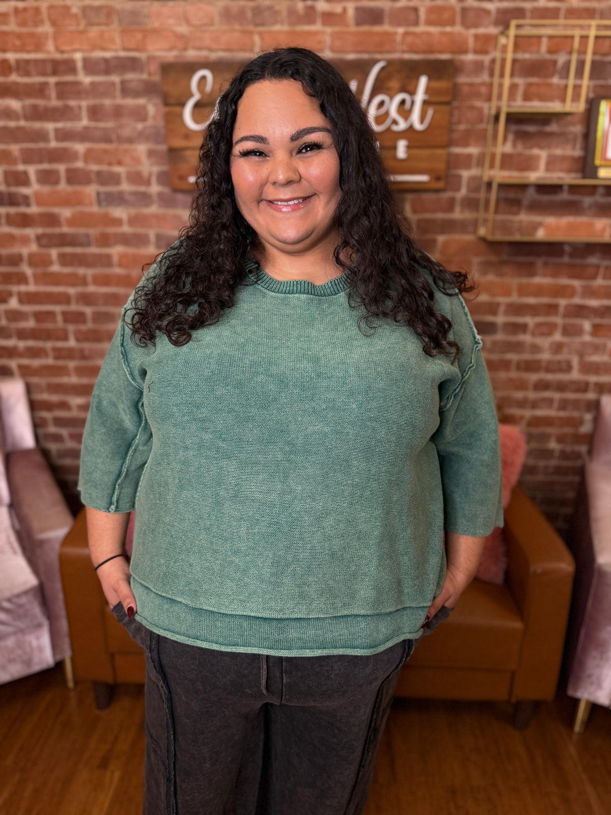 Be Serious Boxy Sweater