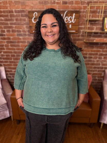 Be Serious Boxy Sweater