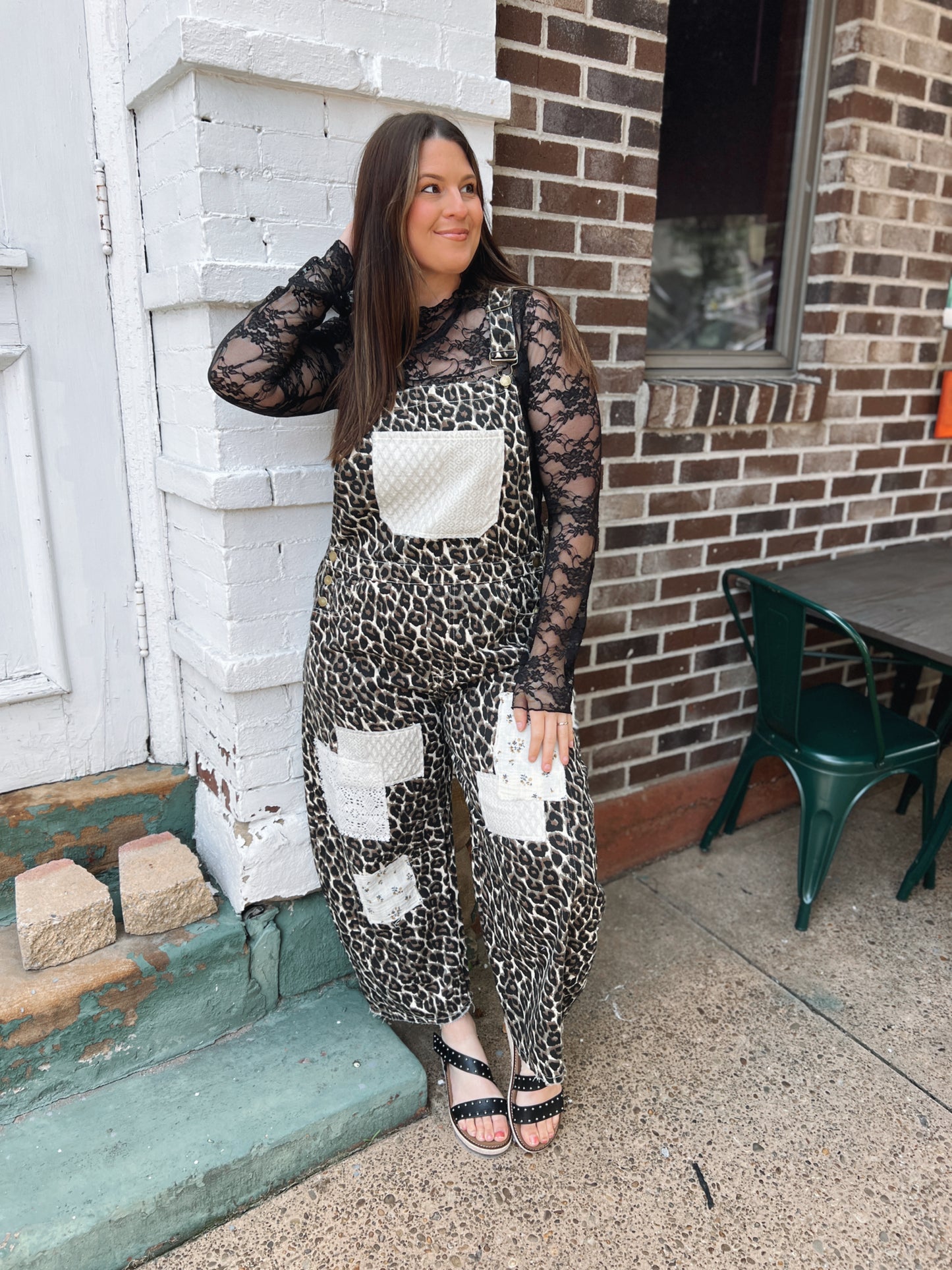 Come Close Leopard Overalls