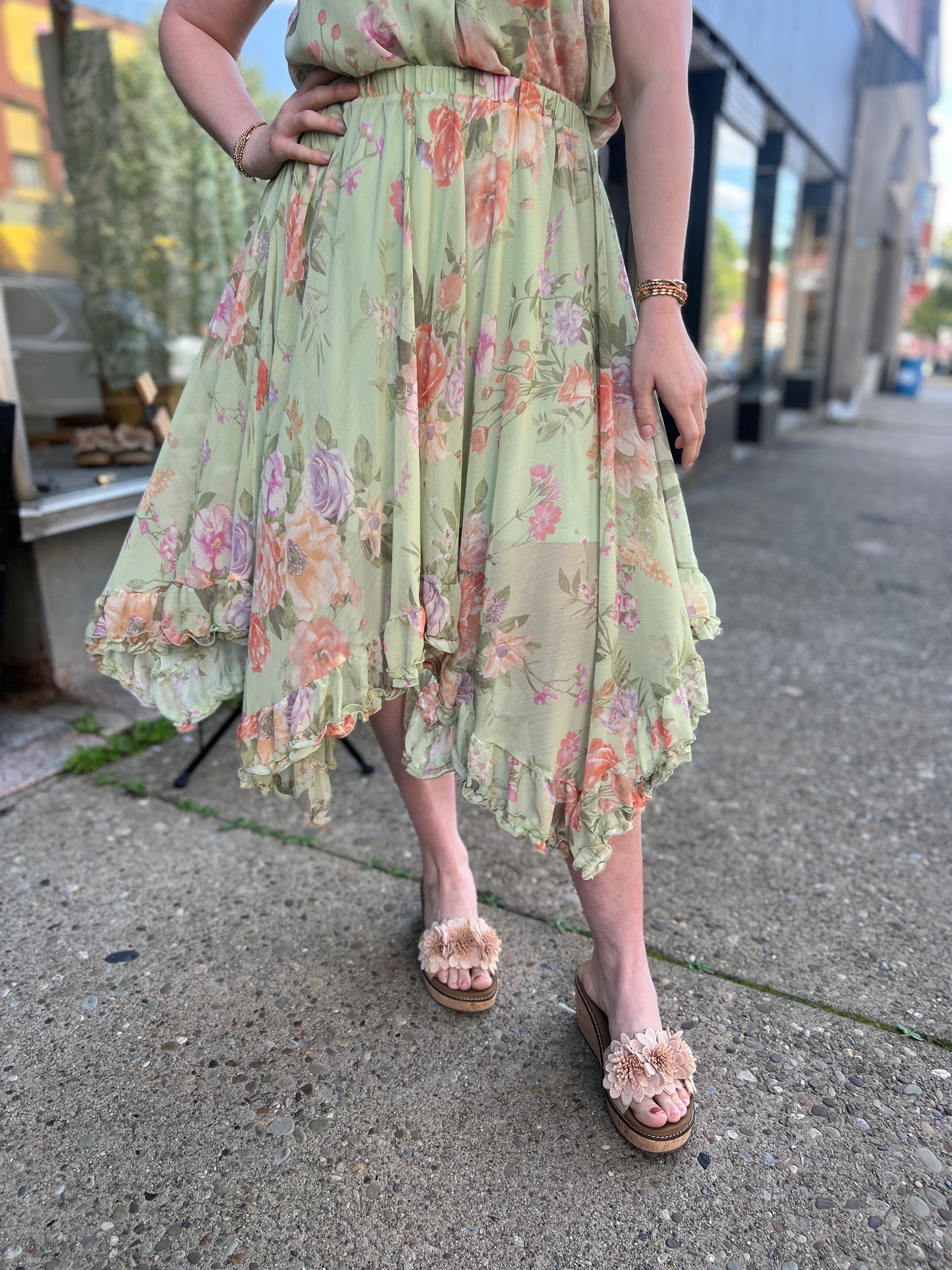 Miss You All The Time Floral Skirt
