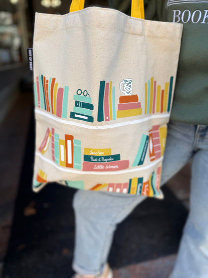 Bookshelf Tote Bag