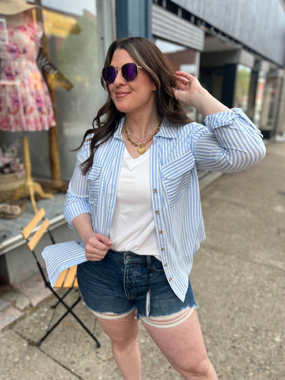 Hello Worker Button-Down