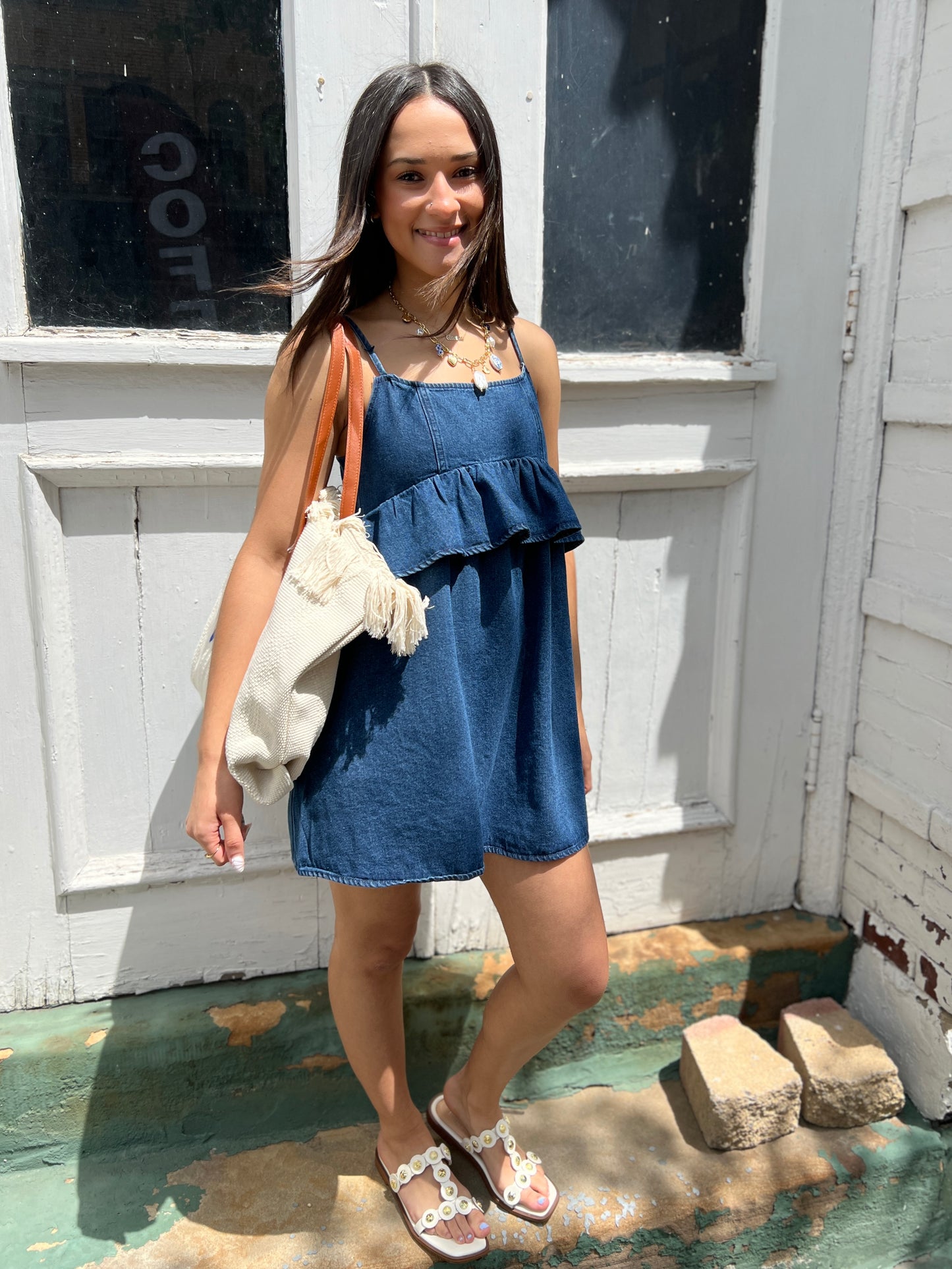 Do You Love Me Denim Dress