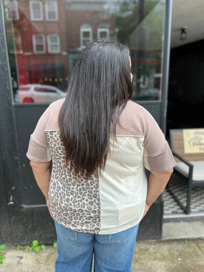 Around The Block Leopard Top
