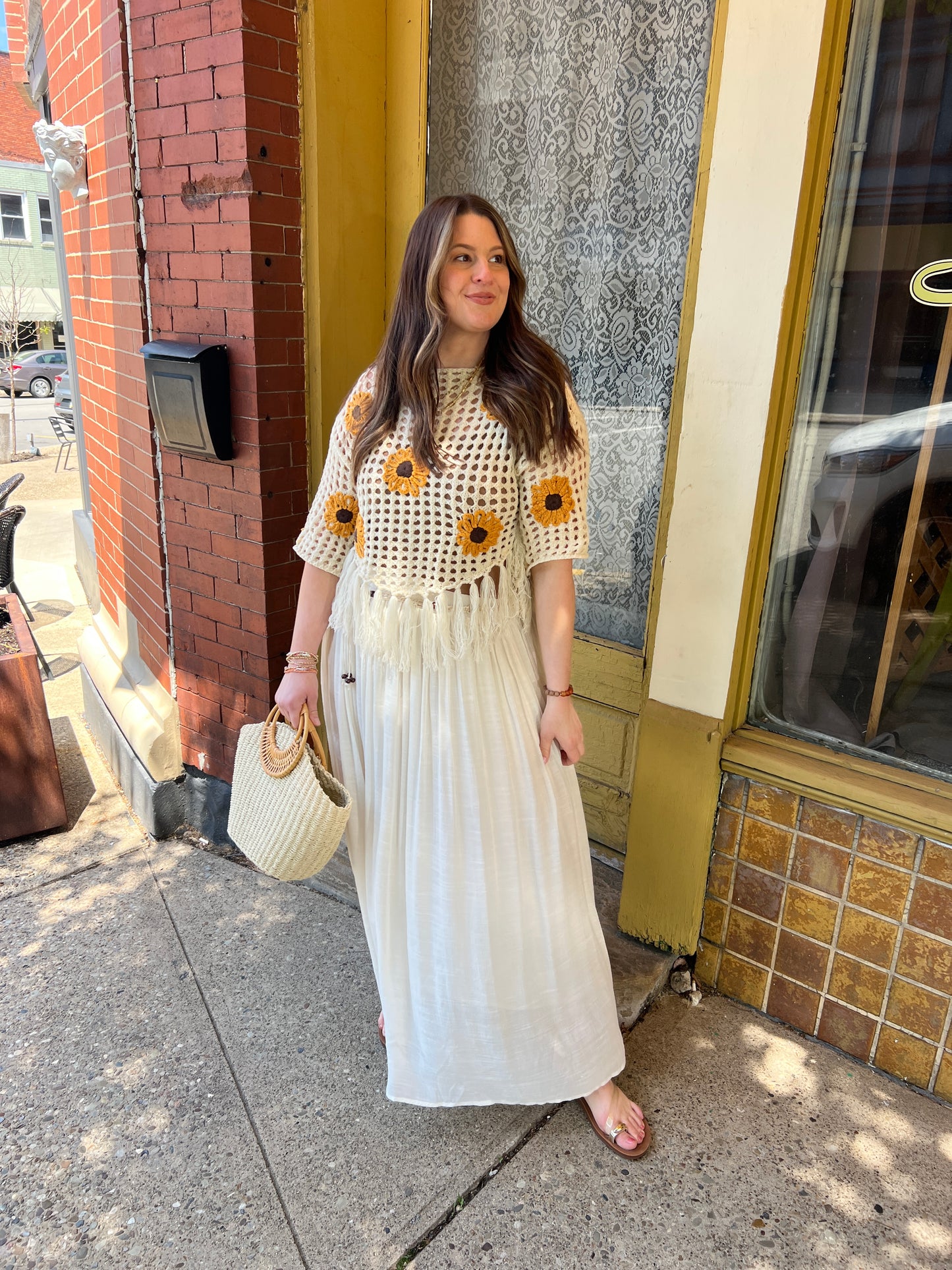 Boho Skirt with Rope Belt