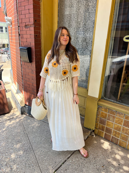 Boho Skirt with Rope Belt