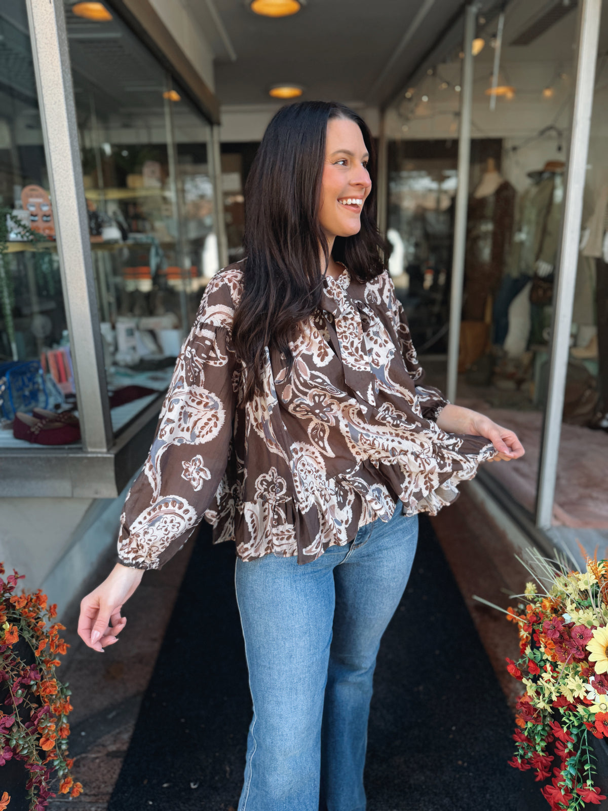 Point Of View Paisley Blouse