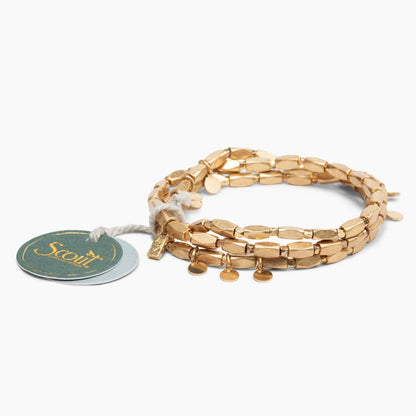 Gold Disc Metal Wrap