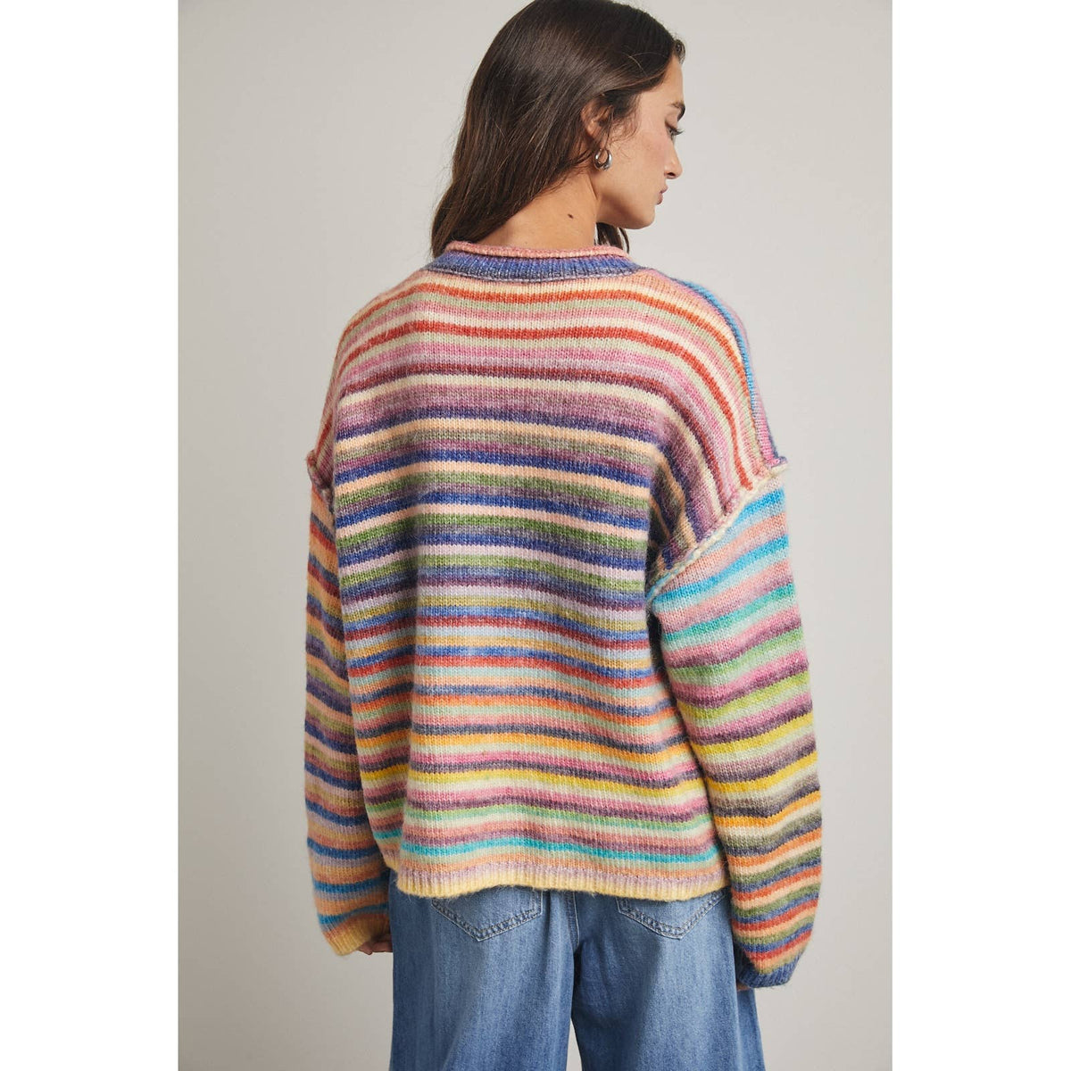 Love To All Striped Cardigan