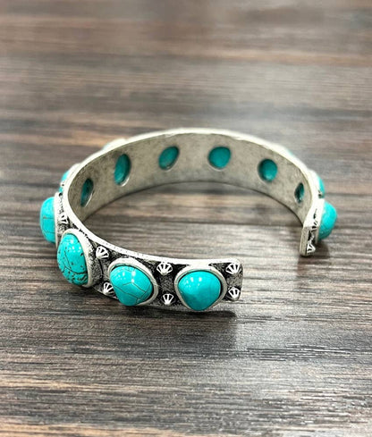 Western Turquoise Cuff Bracelet