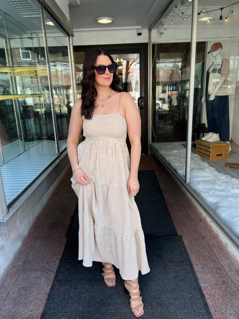 SIL Striped Maxi Dress