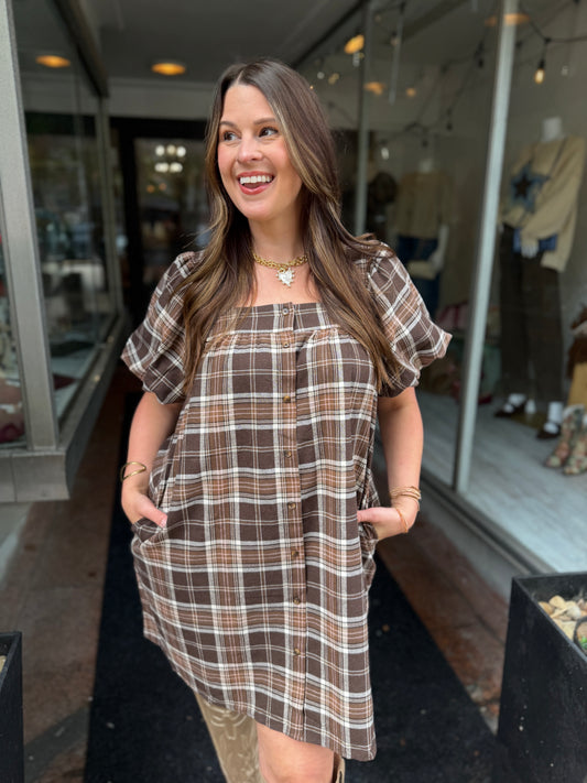 Dream In A Dream Plaid Dress