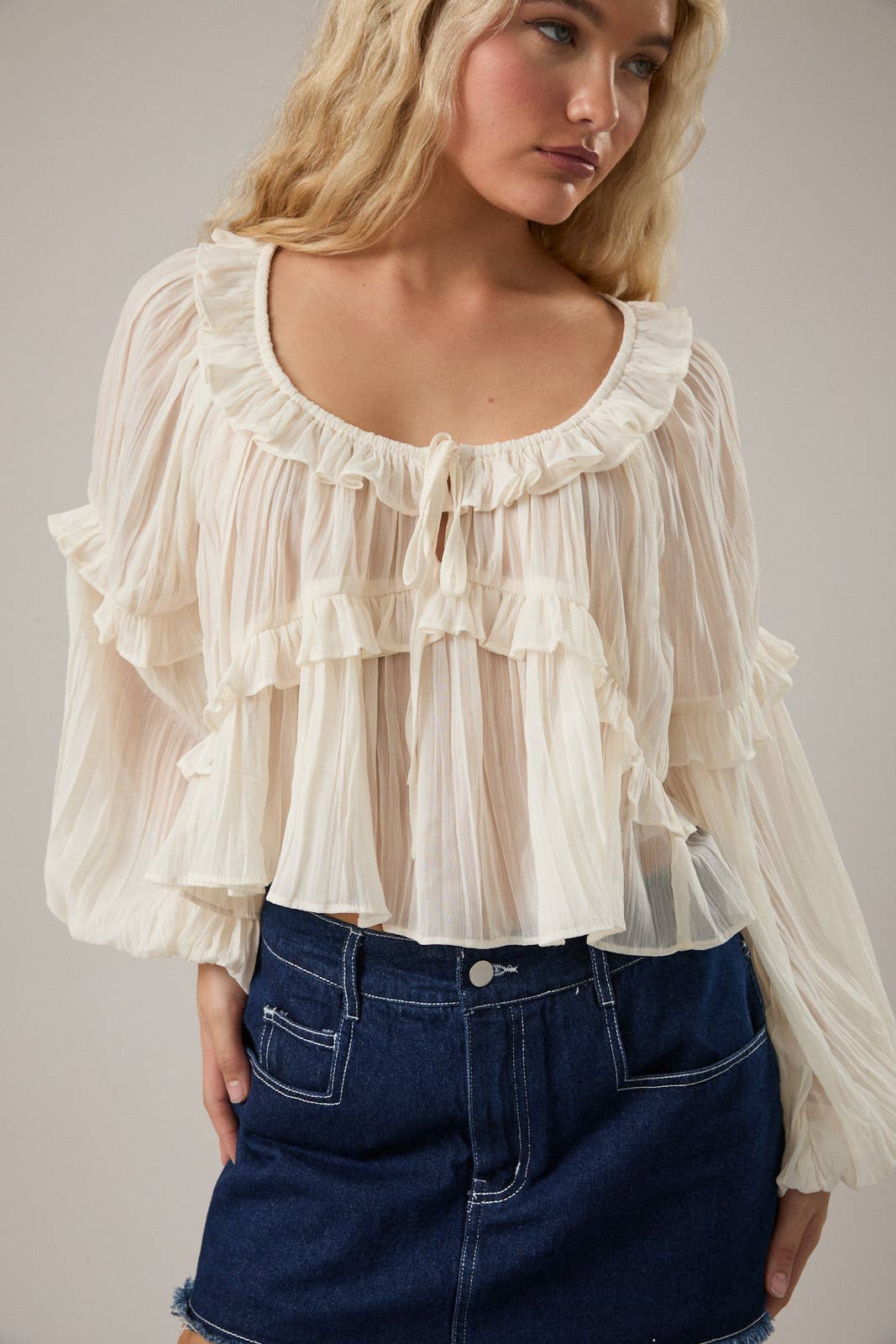 Levitating Ruffle Blouse