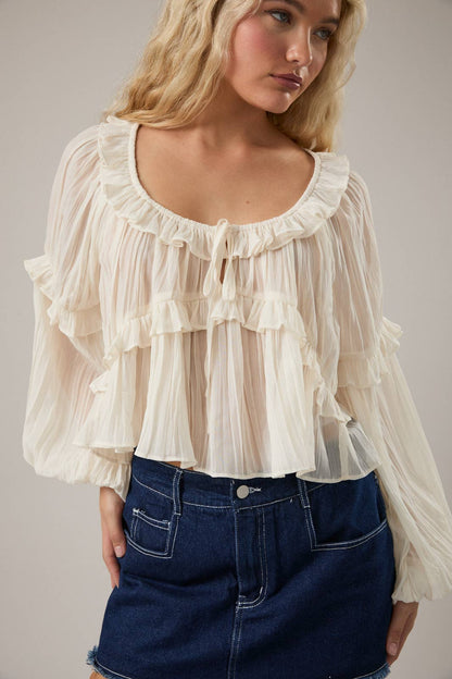 Levitating Ruffle Blouse