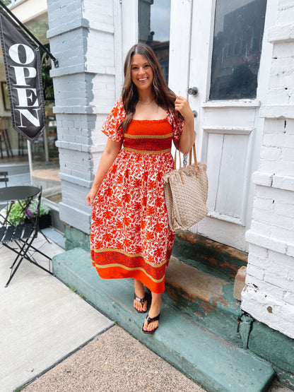 Mad Love Smocked Maxi Dress