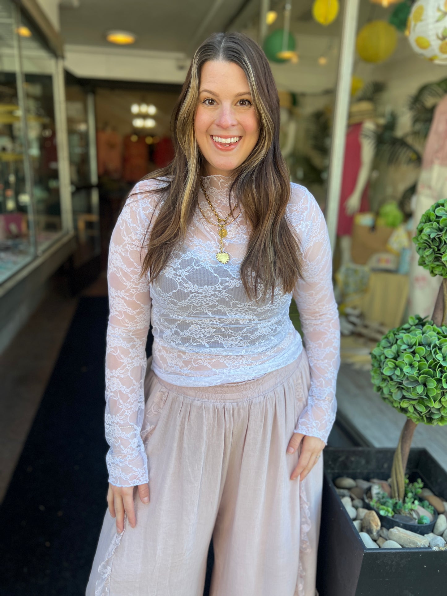 Never Say Never Lace Top
